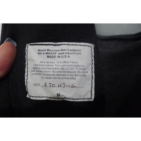 Massif Mountain Gear Co. Flame Resistant Fleece Elements Bib Overall - Black M - Picture 13 of 13